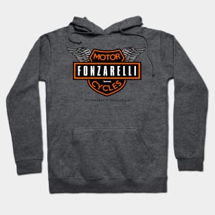 Fonzarelli Motorcycles - Wings Black Hoodie